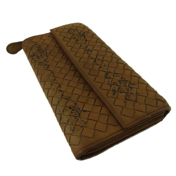 BOTTEGA VENETA Long Wallet Intrecciato Leather Authentic USED - Picture 3 of 10
